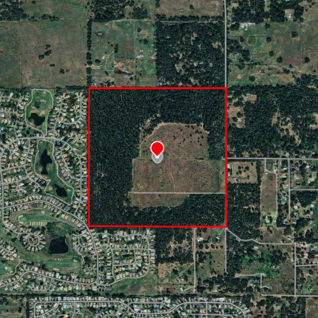 Vacant land with boundary overlay